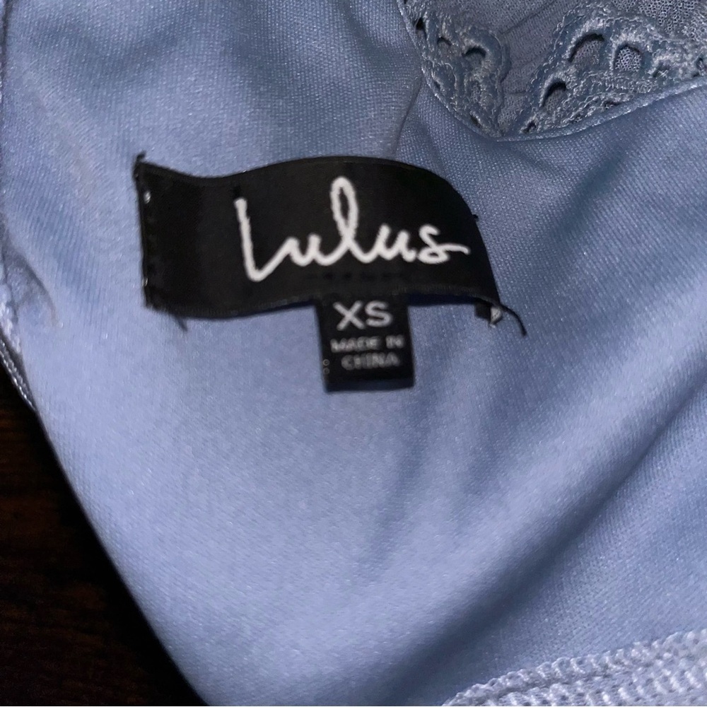 Lulu’s This is Love Sky Blue Lace Cutout • maxi dress • lace • sundress - Picture 10 of 11